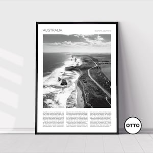 Australia Wall Art | Australia Home Decor Print | Twelve Apostles, Great Ocean Road Coastline Travel Poster | Artful Photo Travel Gift Idea