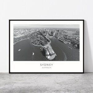 Sydney Wall Art | Sydney Home Decor | Sydney Opera House, Sydney Harbour | Australian Artful Travel Gift | Australia Art Poster Print