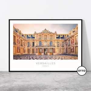 Versailles Wall Art Print, France Travel Poster - Physical Image