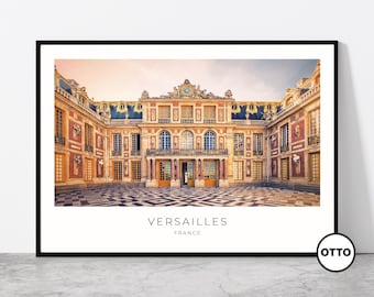 Versailles Wall Art Print, France Travel Poster - Physical Image
