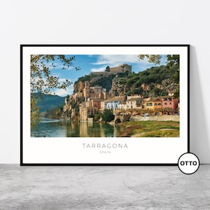Tarragona Wall Art | Tarragona Home Decor Print | Castle, Miravet, Ebro River Travel Poster | Artful Photo Travel Gift Memento Idea | Spain
