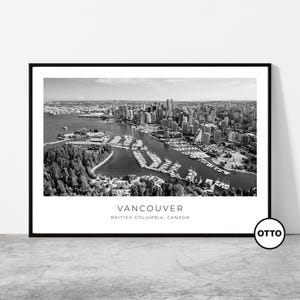 Vancouver Wall Art | Vancouver Home Decor Print | Stanley Park, Coal Harbour Art Travel Poster | Photo Gift Idea | British Columbia, Canada