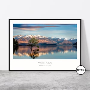 Wanaka Wall Art | That Wanaka Tree Home Decor Print | Lake, Art Travel Poster | Artful Photo Travel Gift Memento Idea | New Zealand