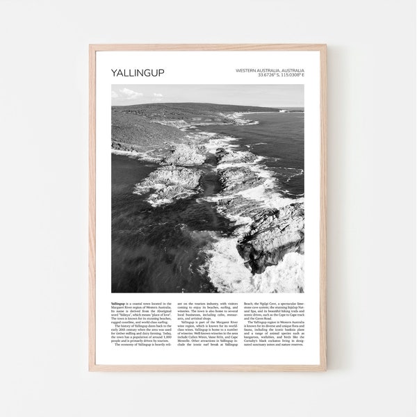 Yallingup Wall Art | Canal Rocks, Yallingup Artful Travel Poster Print Photo | Landscape Print Photo | Western Australia