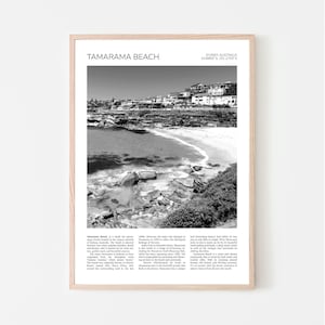 Tamarama Beach Wall Art | Tamarama Beach Home Decor Print | Landscape Art Travel Poster | Photo Travel Gift Memento Idea | Sydney, Australia