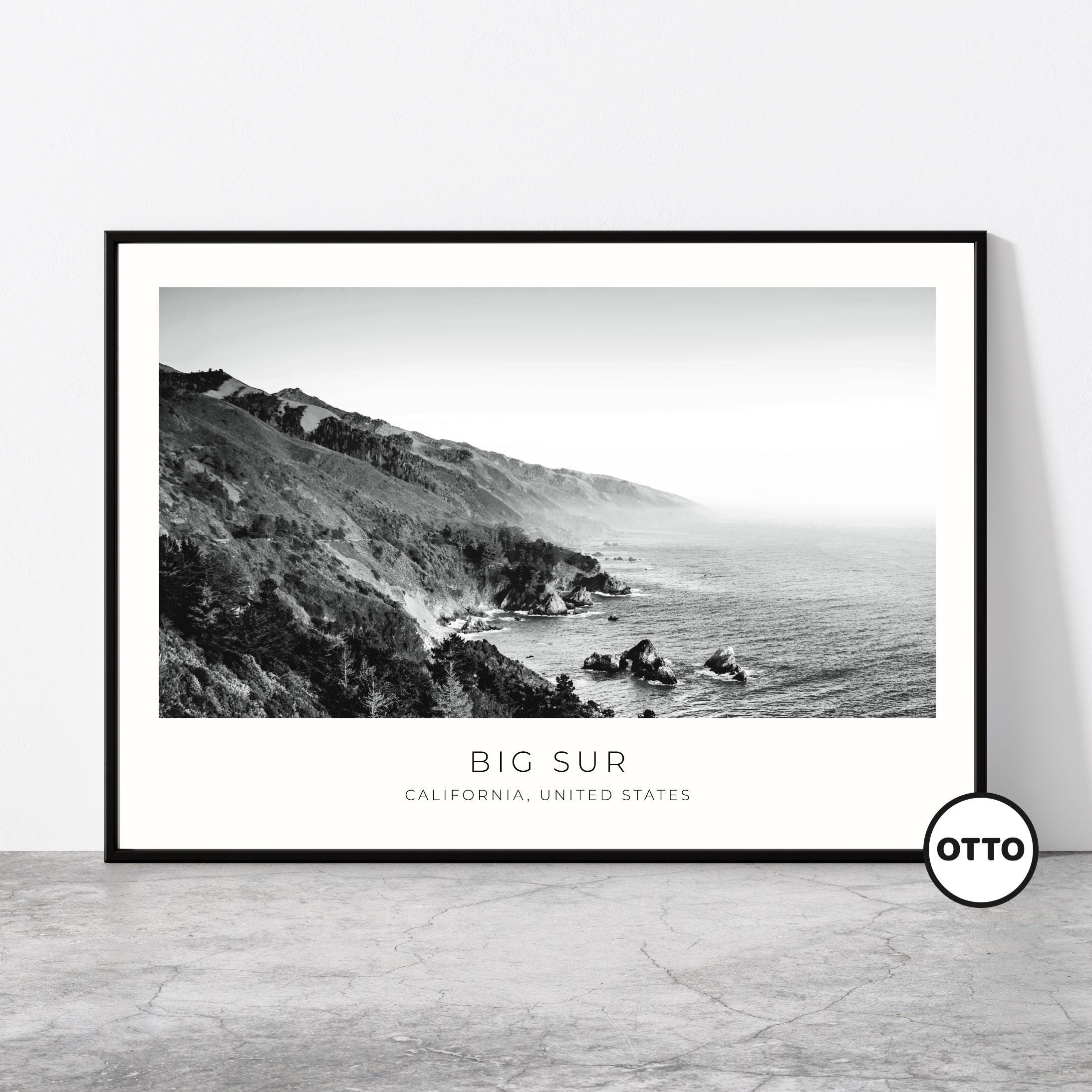Big Sur Wall Art | Big Sur Home Decor Print | Coastline Art Travel Poster | Artful Photo Travel Gift Memento Idea | California, USA