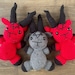 Baphomet plush with pentagram