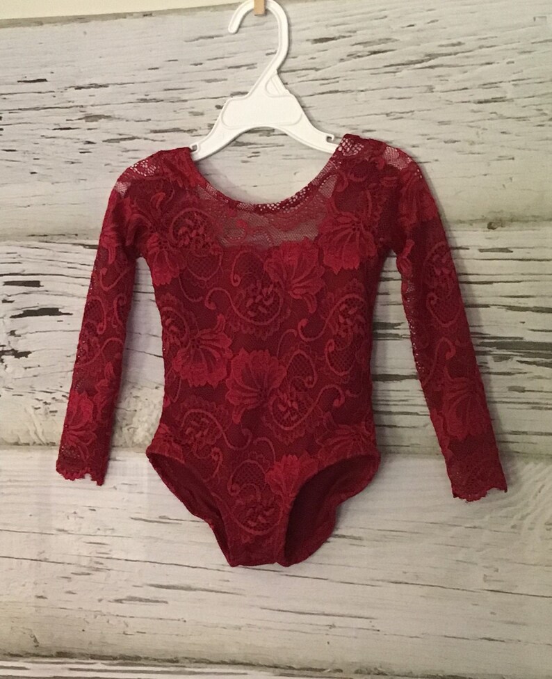 Long or Short Sleeve Burgundy Lace Leotard Leotard,Lace Romper, Burgundy Lace Leotard forgirls,Bodysuit Lace Leotard
