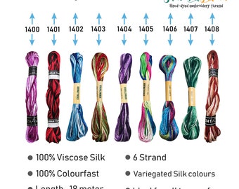 Silk Embroidery Thread, Embroidery Floss, Cross Stitch Thread, Sewing Thread, Hand Quilting, Hand Embroidery, Bracelet Thread