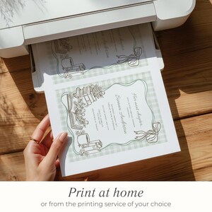 Her Next Chapter Bridal Shower Invitation Template | A New Chapter Begins, New Chapter Invite, Book Lover Wedding, Storybook Shower | 011 image 7