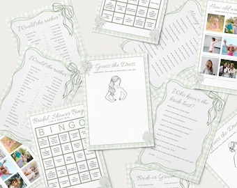 Fresh off the Market Bridal Shower Games Canva Template | Off Market Shower, Bridal Shower Games, Bridal Game Pack, She's Off the Market 005
