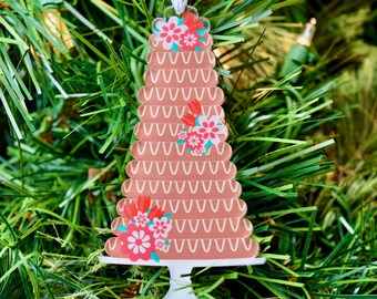 Kransekake • Kransekage • Scandinavian cake • Acrylic Ornaments for Scandinavia countries: Norway, Denmark, Sweden, Finland, Iceland