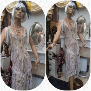 1920&#39;S Great Gatsby Flapper Dress Size 12UK 8US
