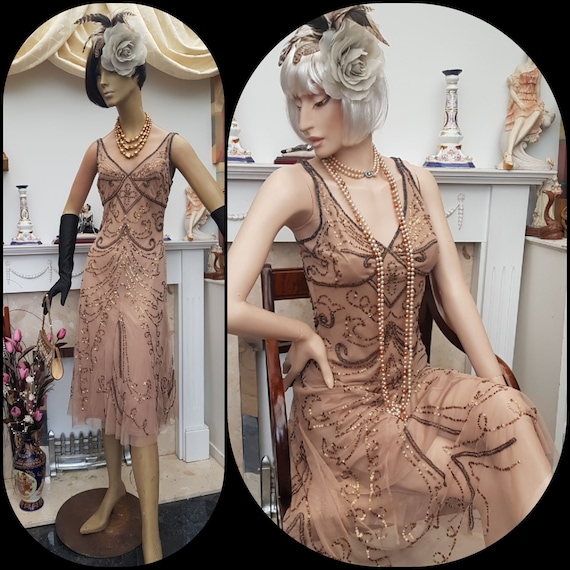 1920's Downton Abbey Formal Evening Dress SIZE 8U