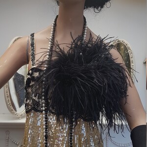1920's Great Gatsby Flapper Vintage Black Dress Size 14UK - Etsy