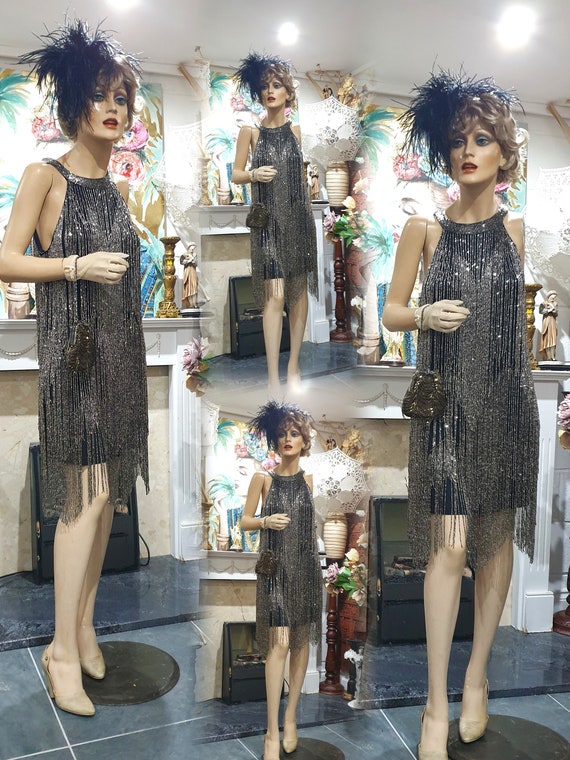 20's Great Gatsby Beaded Flapper, Downton Abbey F… - image 5