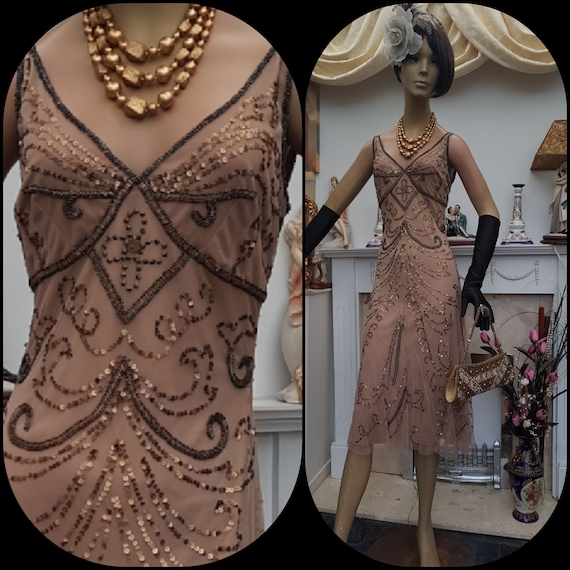1920's Downton Abbey Formal Evening Dress SIZE 8U
