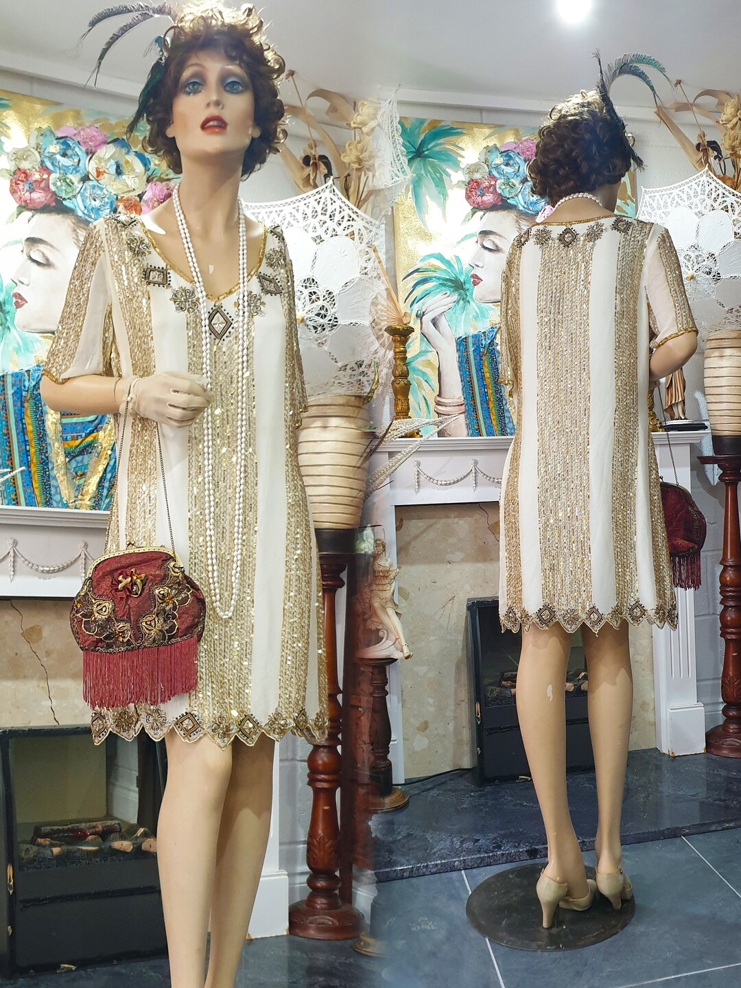 Art Deco Flapper Dress