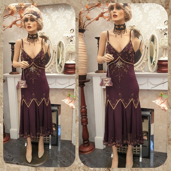 1920's  Great Gatsby Flapper Dress Downton Abbey … - image 2