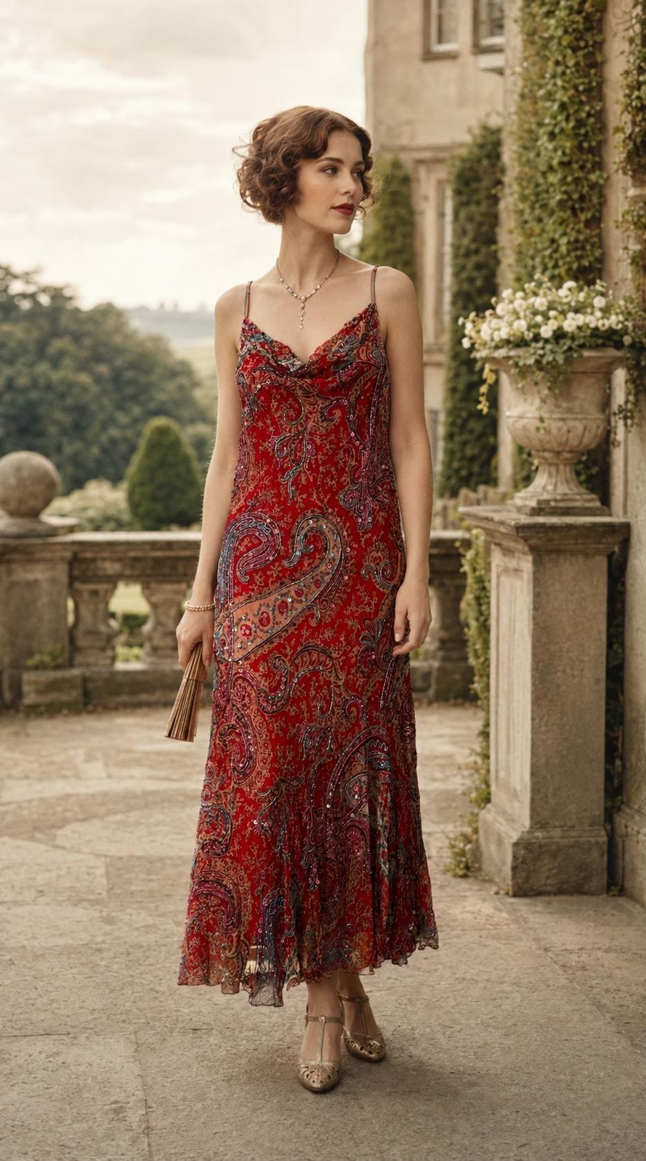 Beaded Midi Dress