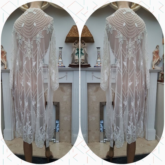 Beaded Flapper Coat Jacket