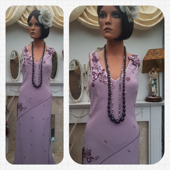 Women's 1920s Vintage Gatsby Flapper Dress - Sequin Embellished, Scoop Neck Mini Party Dress - View #12