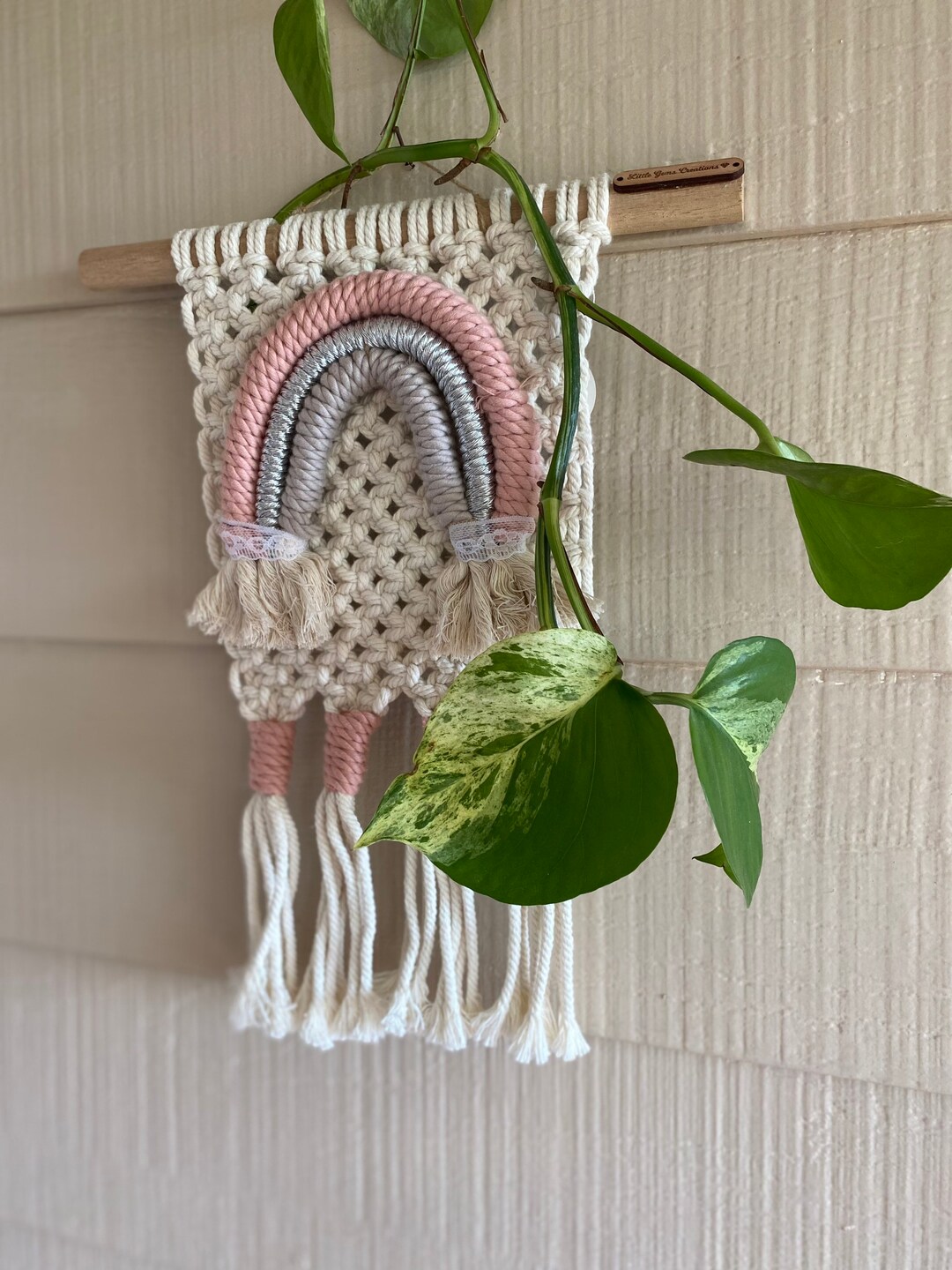 Macrame Rainbow Wall Hanging Etsy
