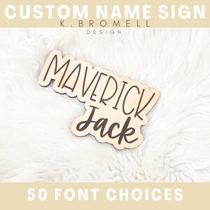 Birth Announcement Sign, Engraved Wooden Name Sign, Name Announcement Plaque, Wooden Nursery Decor, Newborn Photo Prop Baby, Shower Gift
