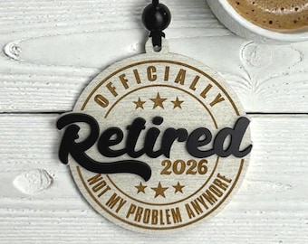 Officially Retired Ornament Retirement Gift, Retirement Keepsake, Office Decor, Coworker Gift, Retirement Party Favor, Personalized Gift
