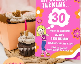 Lizzie Inspired Birthday Invitation | Lizzie Themed Birthday Invite | ANY AGE Lizzie Birthday Invite | Printable Template | Digital Template