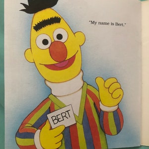 1991 Sesame Street My Name is Bert by Justine Korman Illustrated by Maggie Swanson image 9