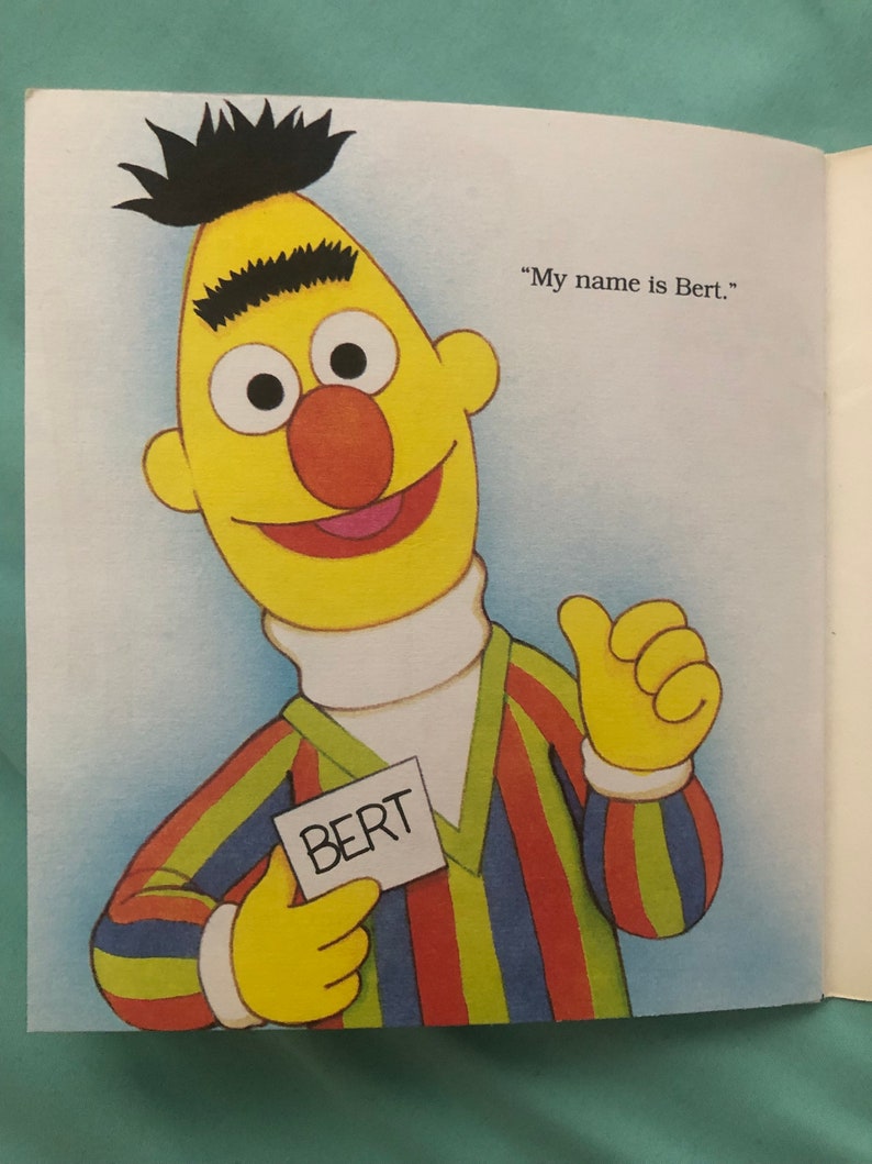 1991 Sesame Street My Name is Bert by Justine Korman Illustrated by Maggie Swanson image 9