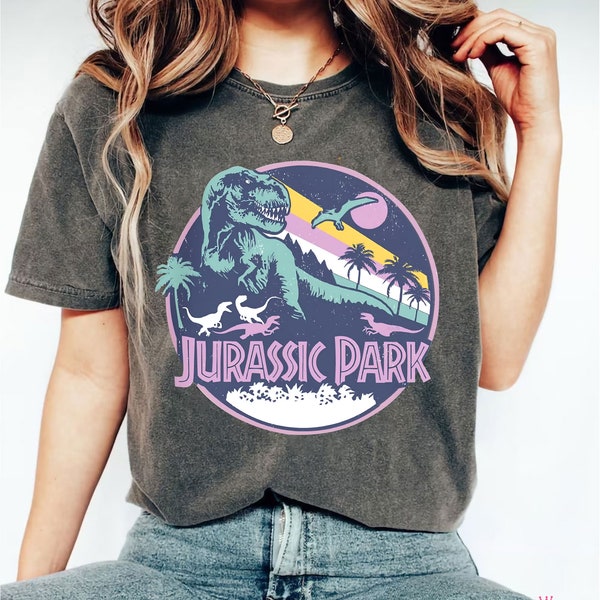 Disney Jurassic Park Vintage T Rex Break Out T Shirt, Jurassic Park Logo Dinosaur T rex, Disneyland Gift, Disney  Universal Shirt