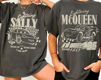 Retro McQueen Shirt, Lightning McQueen & Sally Paar T-Shirt