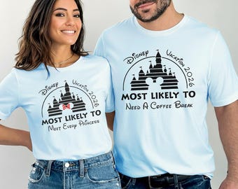 Custom Most Likely To Disney Trip Shirt, Matching Disney Group Tee, Disneyworld Shirts