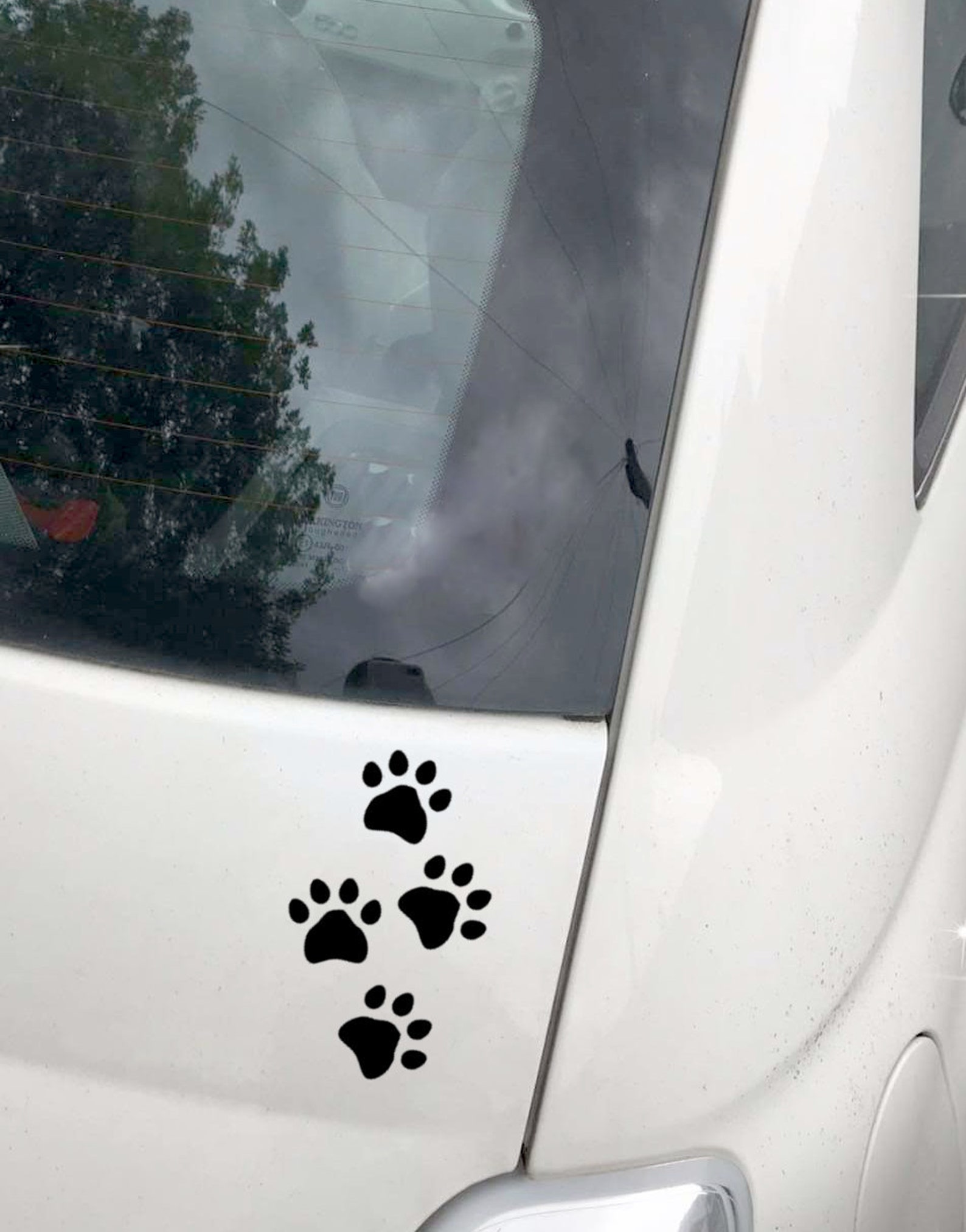 Paw Print Decal Car Sticker Car Window Decal Car Decal Dog - Etsy