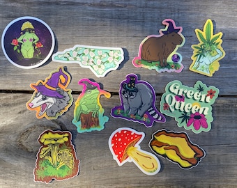 Psychedelic Trippy Stickers by Bragg About Art