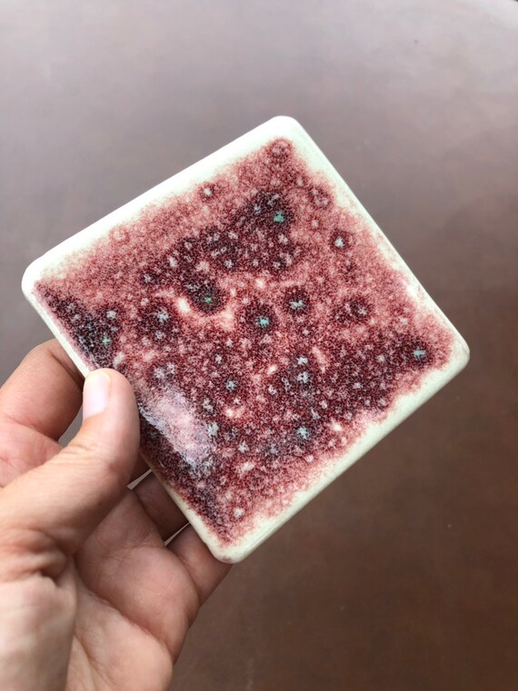 Galaxy 4x4 Tile Field Tile Wall Tile Ceramic Tile Red Etsy