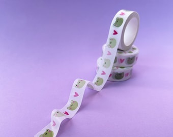 Frogs Washi Tape / UK / Froggy / Bujo / Cute / Fun / Paper Tape Masking Tape