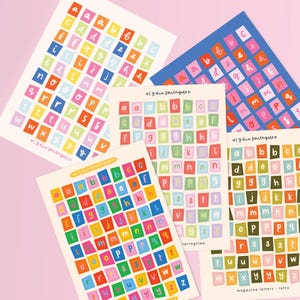 Magazine Letters Sticker Sheet / Junk Journal / Travel Scrapbook / Bujo / Stickers