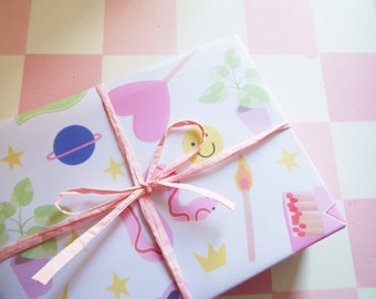 Cute Cow Print Wrapping Paper Sheets, Recyclable Gift Wrap