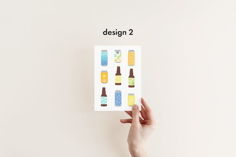 Beer Card // Craft Beer Card // Birthday // Anniversary // Thank You // IPA // Lager // Dad Husband Brother Design 2