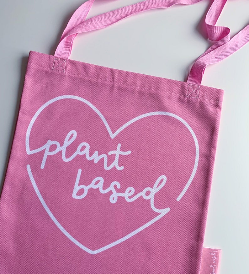 Plant Based Vegan Tote Bag Reusable Bag Shopping Bag