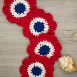 Flower Coaster Beginner Crochet Pattern, Beginner Crochet Pattern, Easy Crochet Pattern, Quick Crochet Pattern image 8
