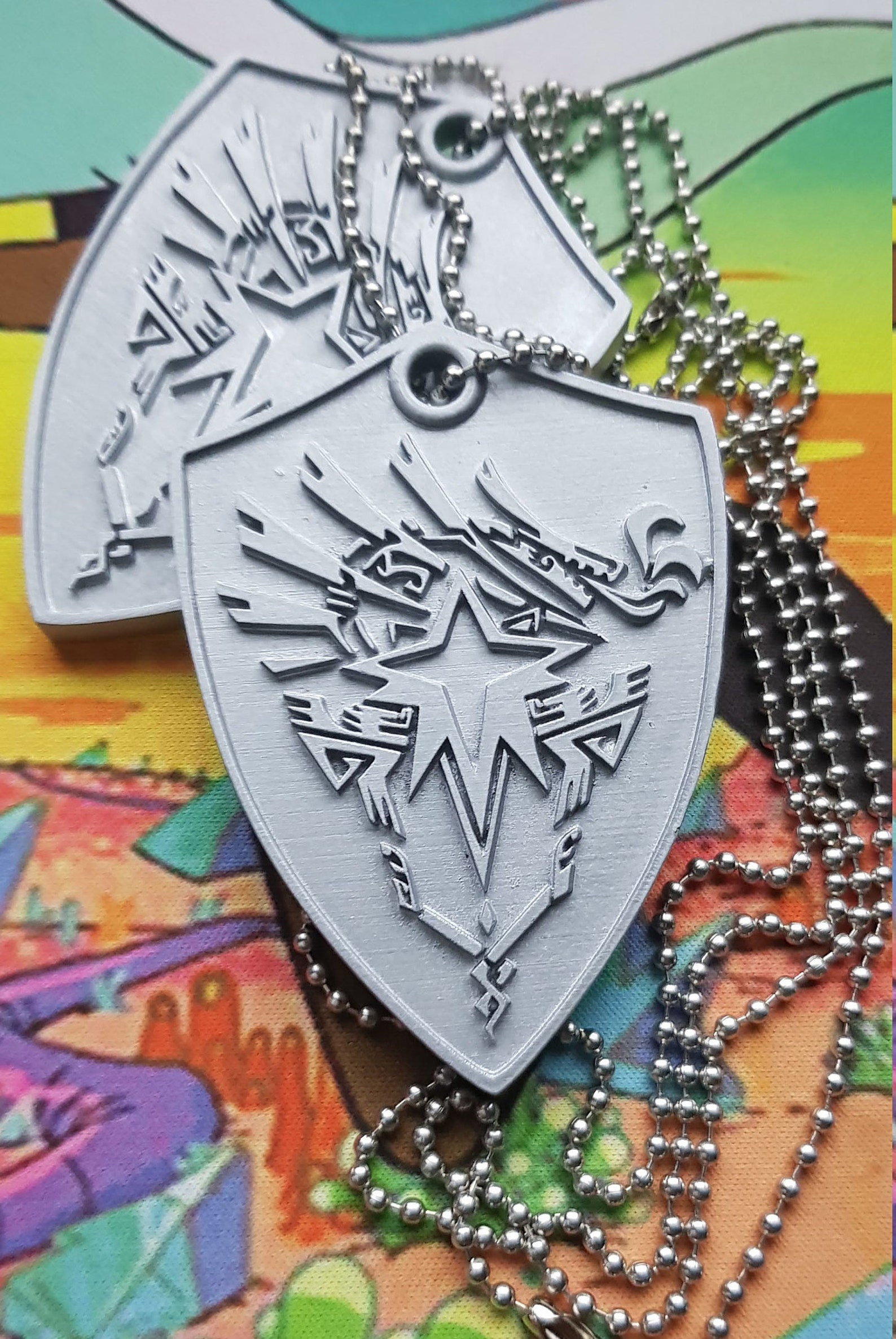 MHW Monster Hunter World Iceborn Necklace Logo Emblem Two Etsy