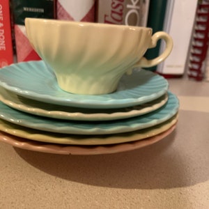 Vintage Glasur McBean Coronado Coronado Swirl Speisegeschirr Kollektion, Mix and Matched Kollektion