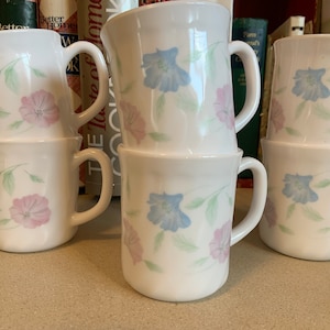 Vintage Arcopal France Dinnerware, Chloe Collection, set of 6 dinner plates