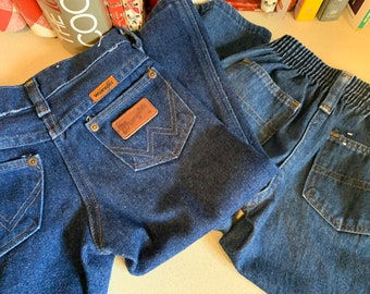 Vintage Toddler Wrangler and Rustler Jeans