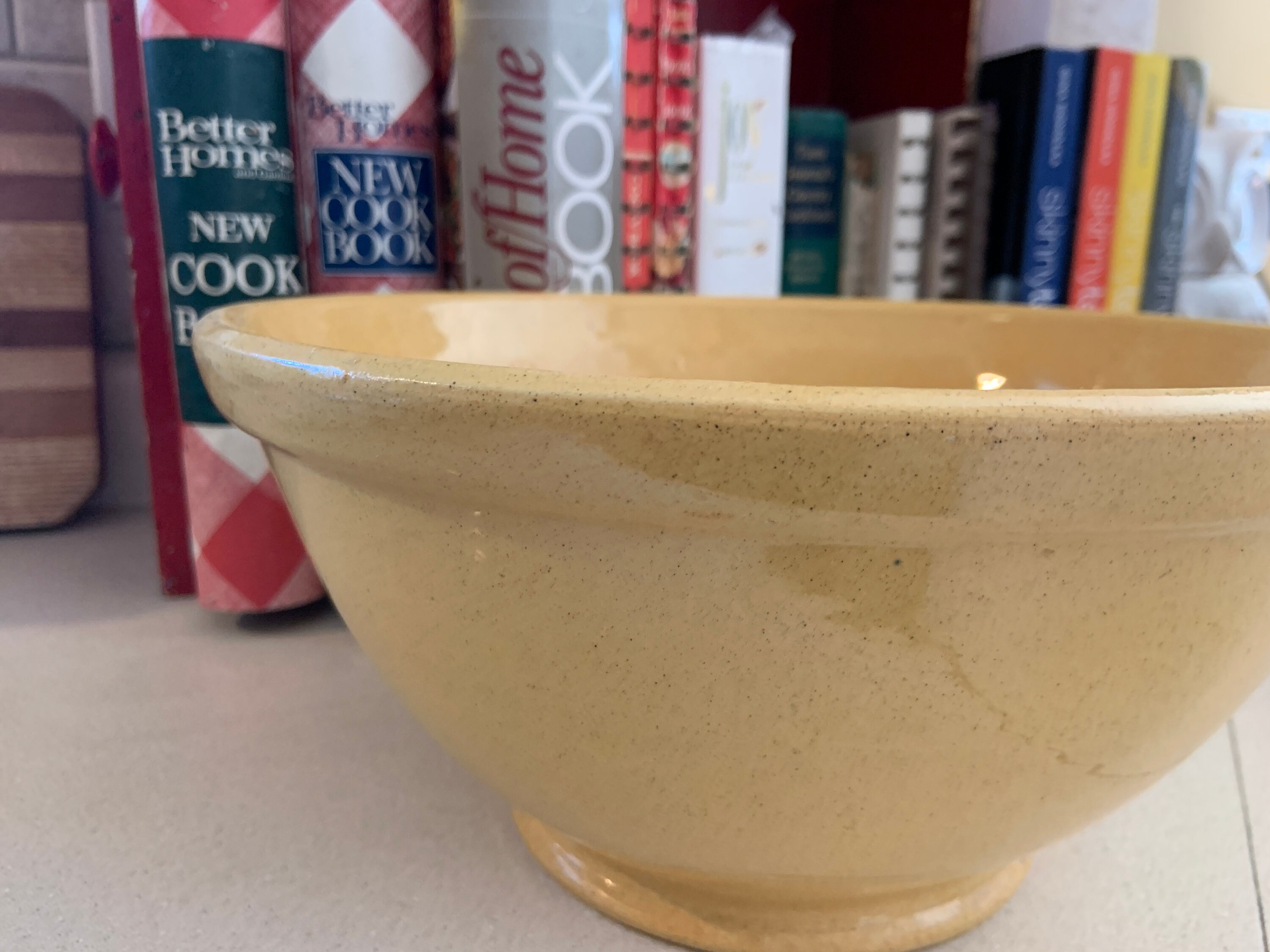 Vintage Pacific Pottery Yellow Earthenware Bowl