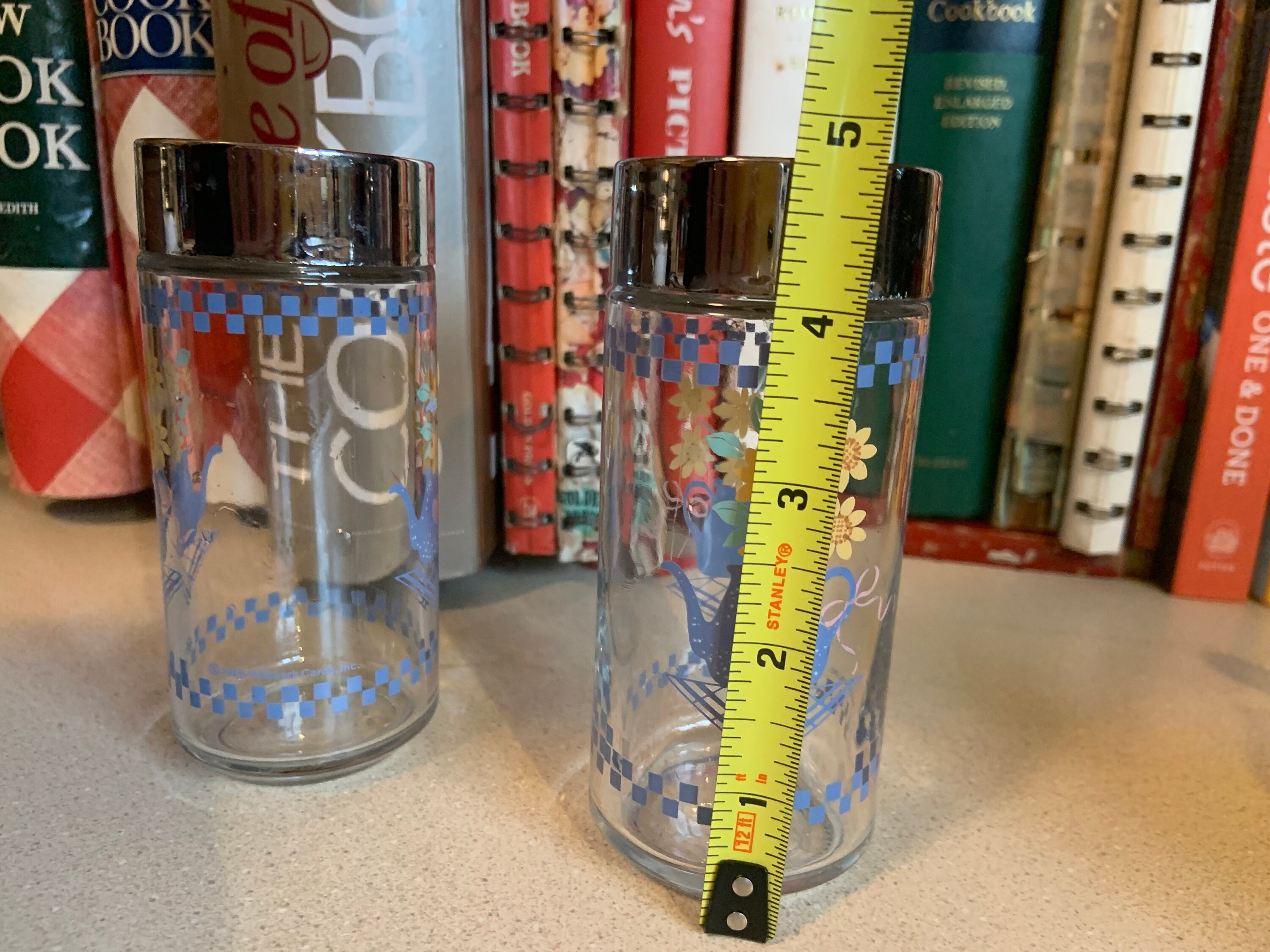 Vintage Hallmark Salt and Pepper Shakers Country Blue Etsy